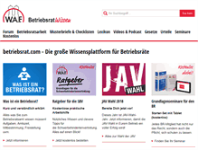 Tablet Screenshot of betriebsrat.com